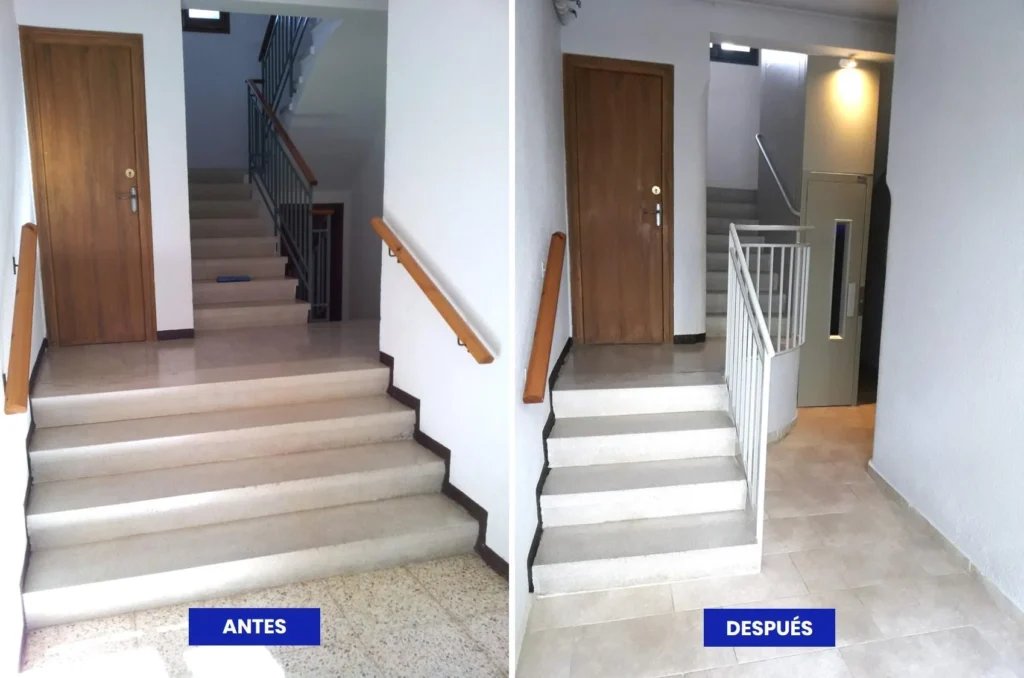 Antes Y Despues 1 | ASCENSORES INSANZ SL