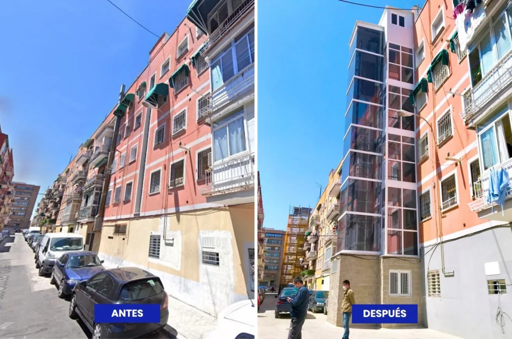 Antes Y Despues | ASCENSORES INSANZ SL